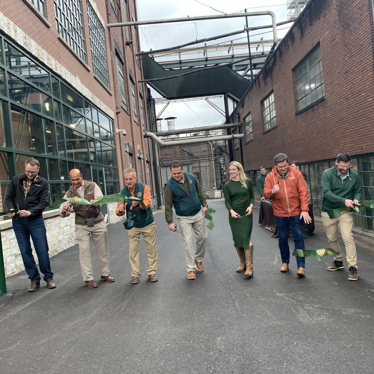 Ribbon-cutting for new stillhouse at Buffalo Trace Distillery on Feb. 9, 2023